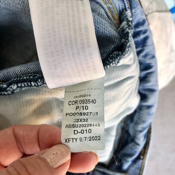 [MEN]Abercrombie & Fitch Skinny Stretch Distressed Jeans W32 L32 (Loose fit W34) - Picture 8 of 10